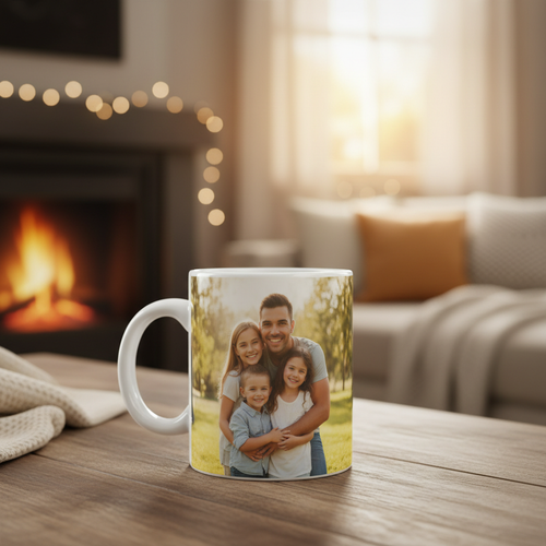 Családi fotós bögre