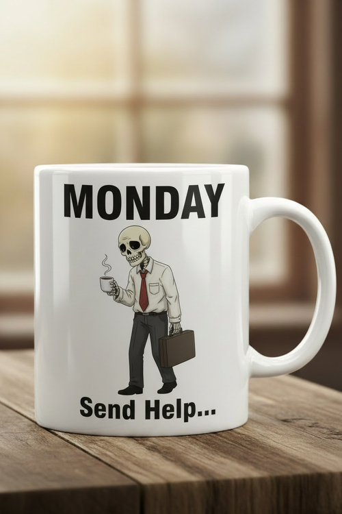 Monday Skeleton Mug