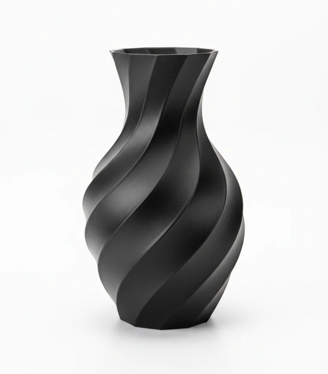 Round Spiral Vase – 3D Printed Decorative Vase