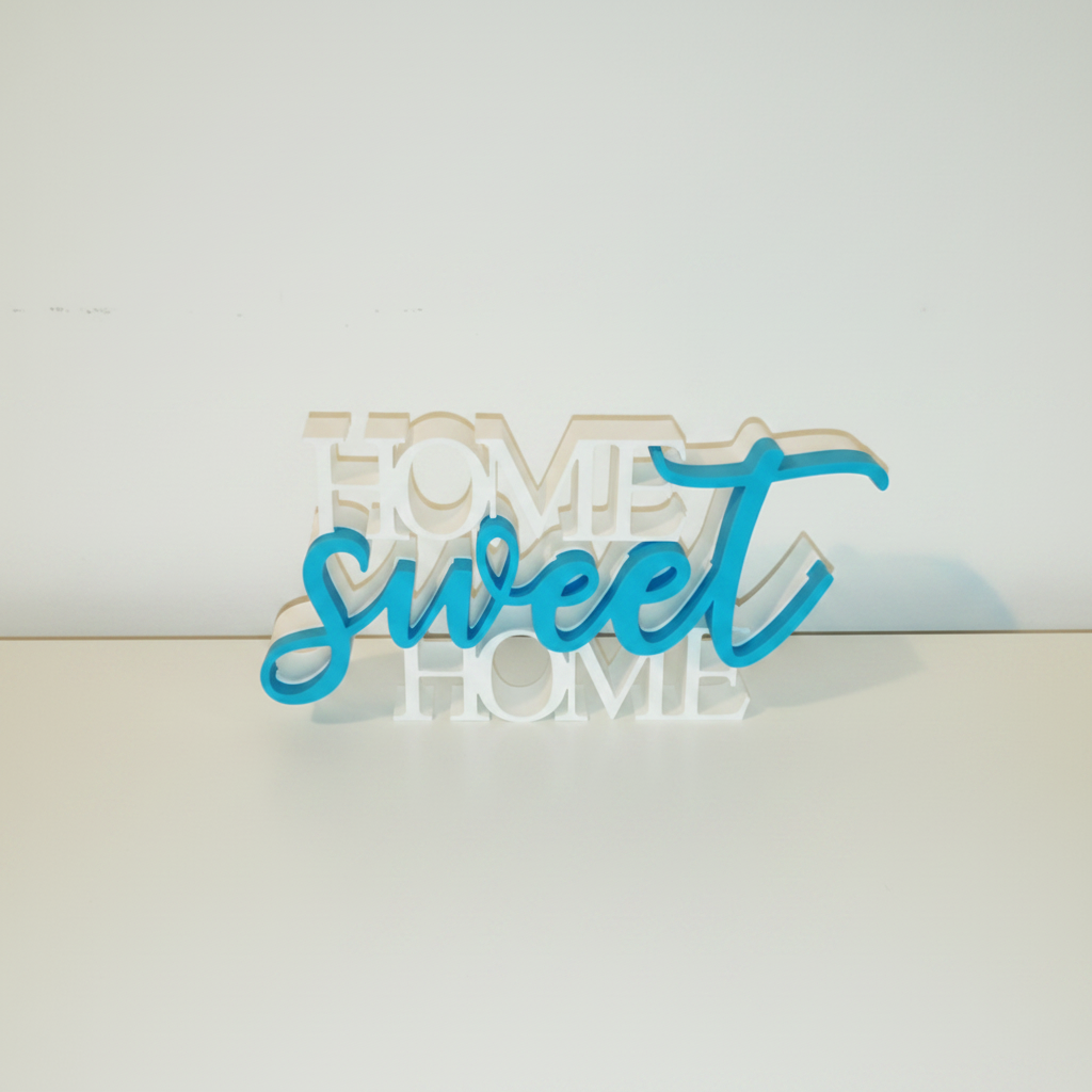 Home Sweet Home 3D Printed Sign