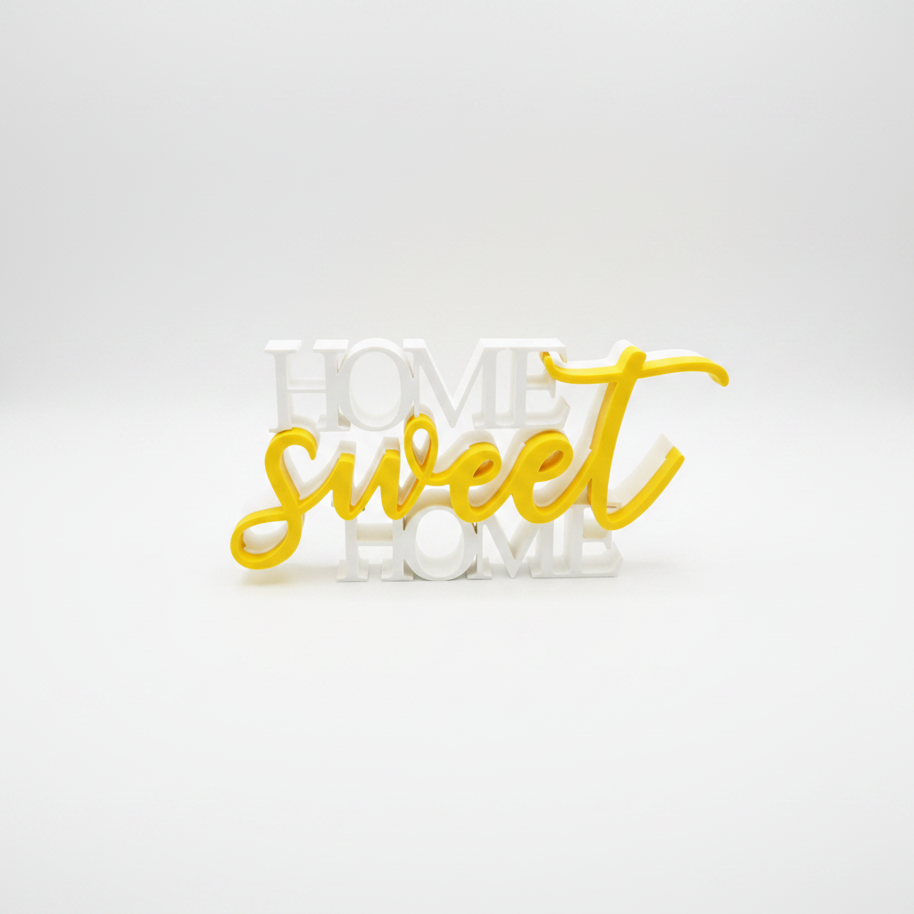 Home Sweet Home 3D Printed Sign