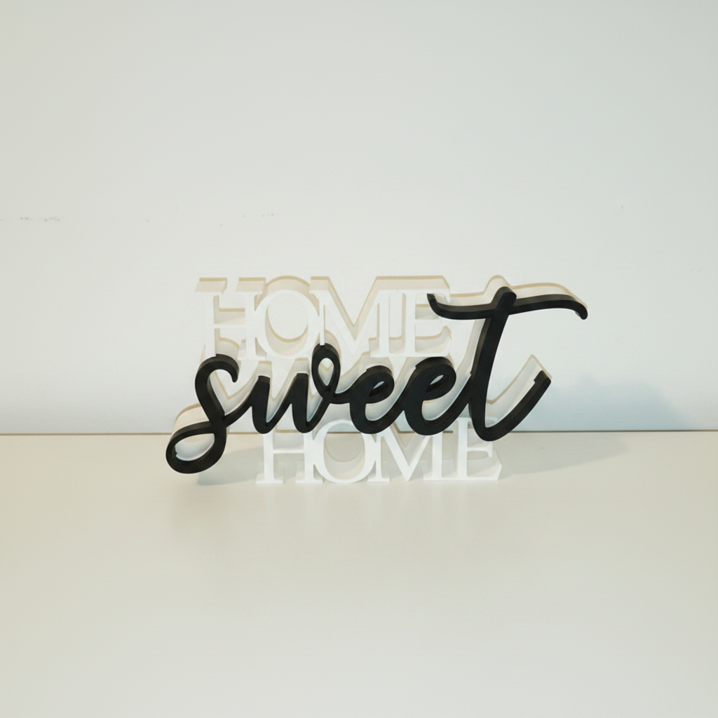 Home Sweet Home 3D Printed Sign